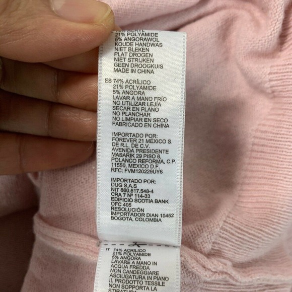 Forever 21 Cat Face Print Knit Sweater Size Small - Picture 10 of 10